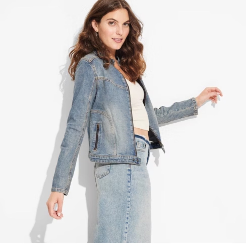 Wild Fable Light Blue Jean Jacket
Size XL
